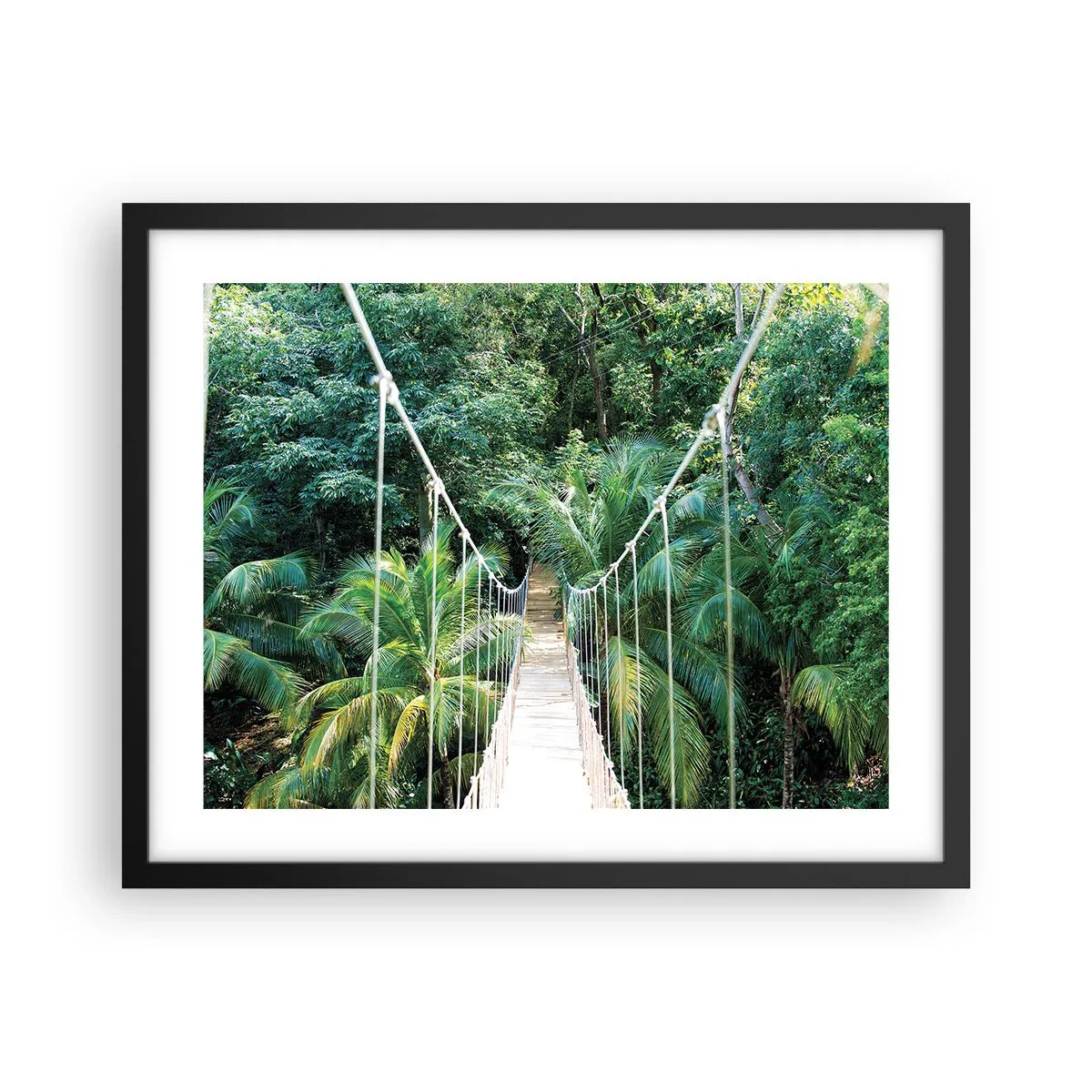 Affiche dans un cadre noir - Poster - Welcome to the jungle! - 50x40 cm
