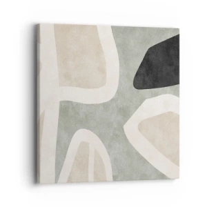 Impression sur toile - Image sur toile - Composition pour motif noir - 40x40 cm