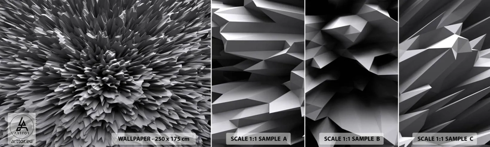 Échantillon de Papier Peint Autocollant Deluxe Sticker - Ça ne peut pas être plus dur que ça - 3D, Moderne, Tridimensionnel - 100x30 cm