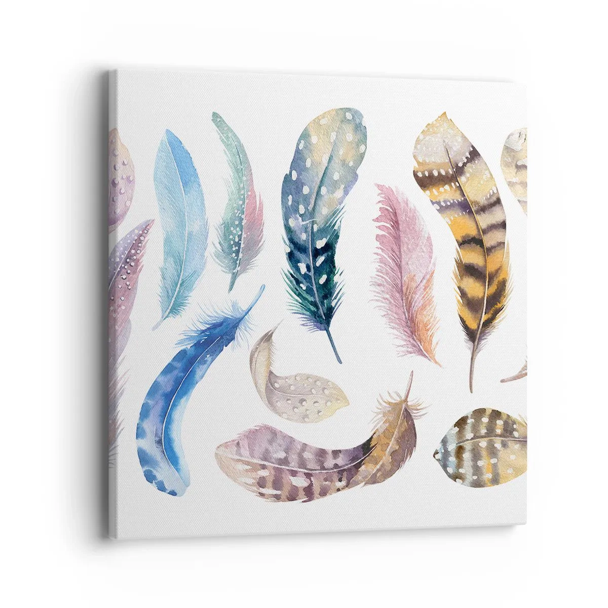 Impression sur toile - Image sur toile - Léger, bariolé et multicolore - 40x40 cm