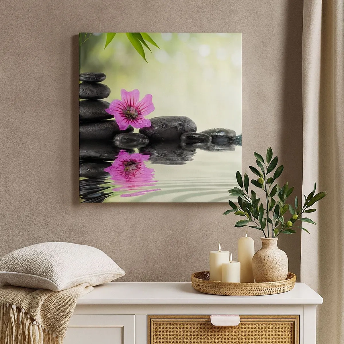 Impression sur toile - Image sur toile - Temps pour l'âme - 30x30 cm