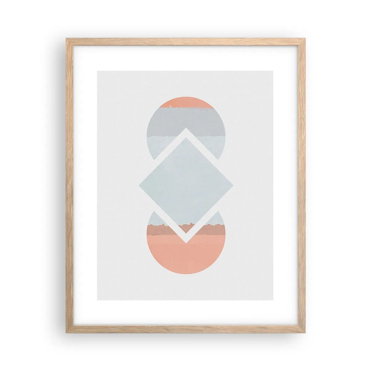 Affiche dans un chêne clair - Poster - La situation est clair - 40x50 cm