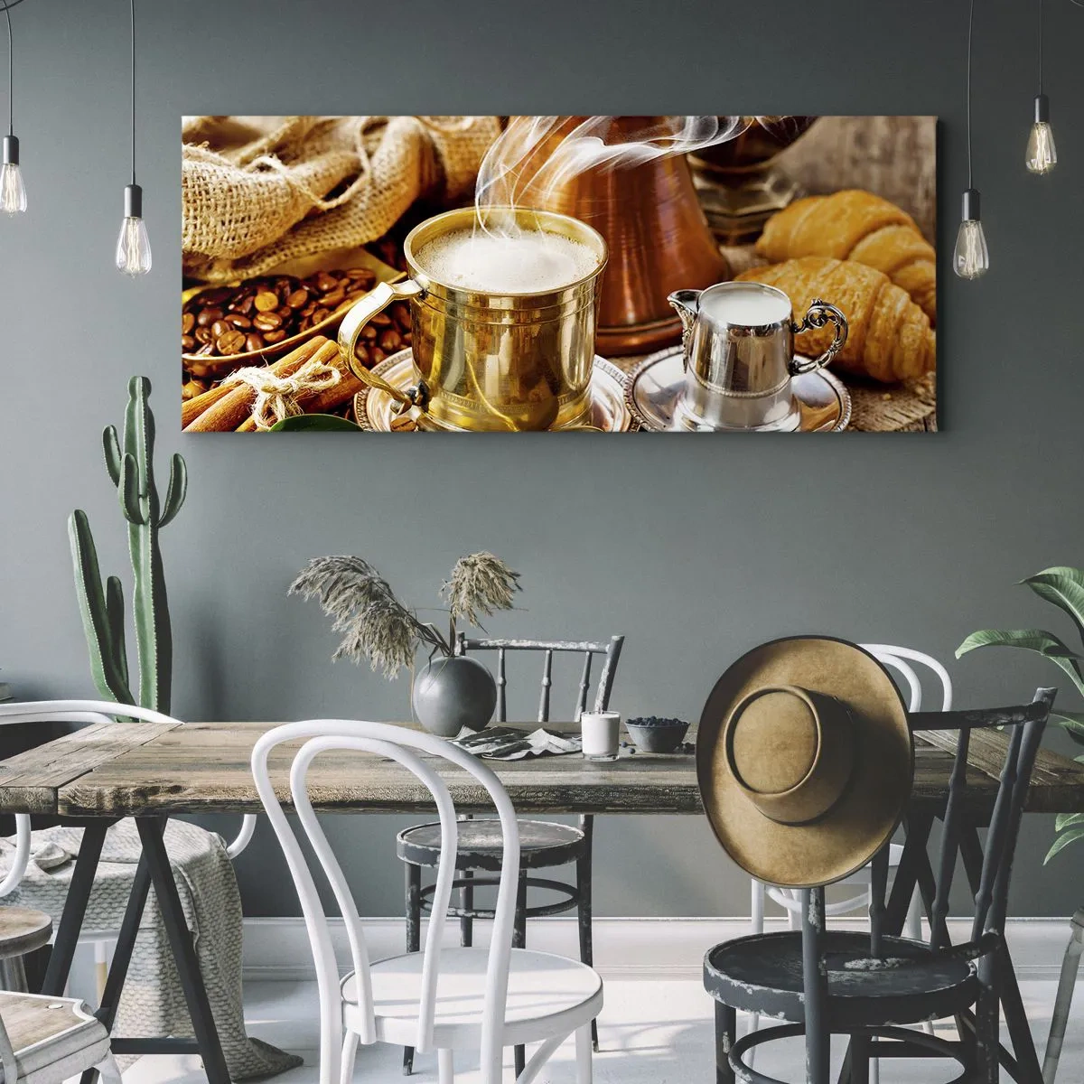 Impression sur toile - Image sur toile - Bonne journée! - 100x40 cm