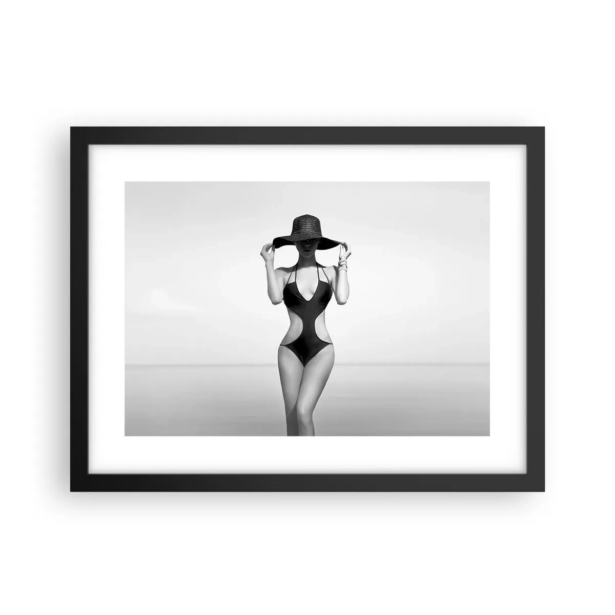 Affiche dans un cadre noir - Poster - Mon prénom? Élégance - 40x30 cm