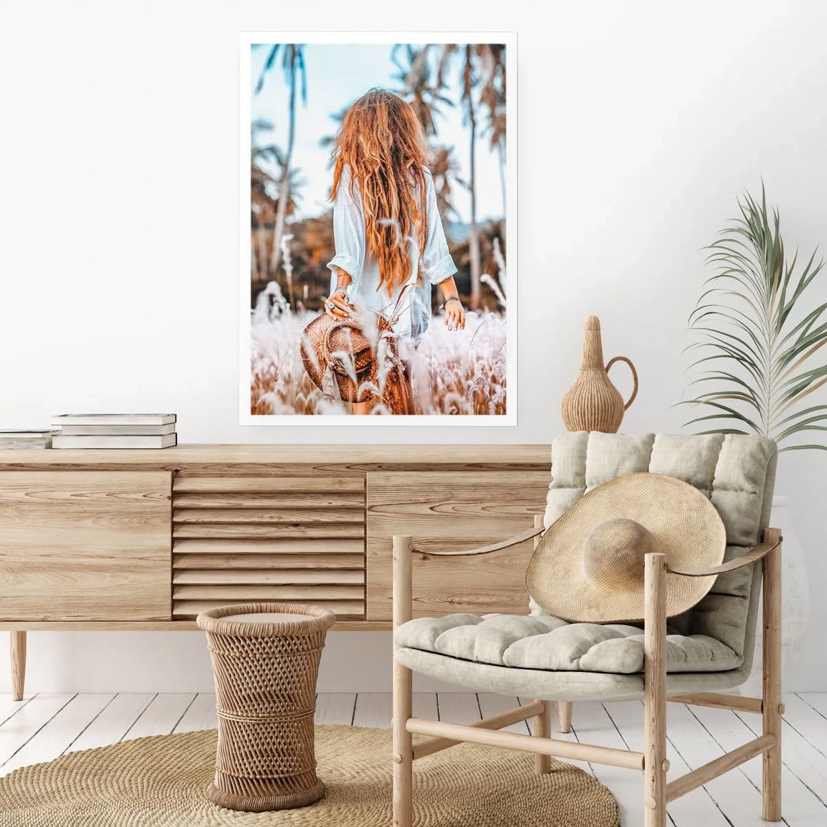 Affiche - Poster - Né de peluches d'herbe - 40x50 cm