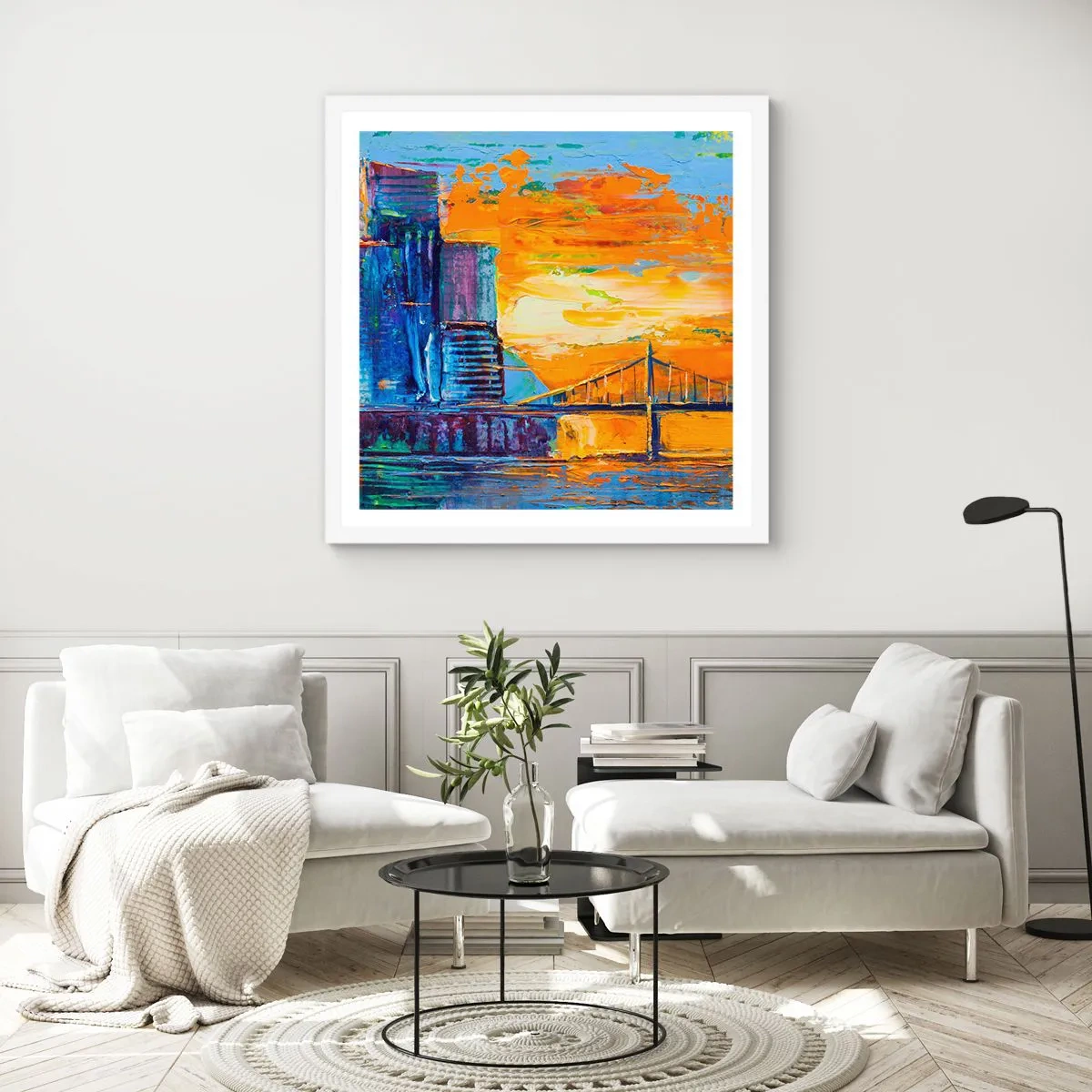 Affiche dans un cadre blanc - Poster - Culture et nature - 60x60 cm