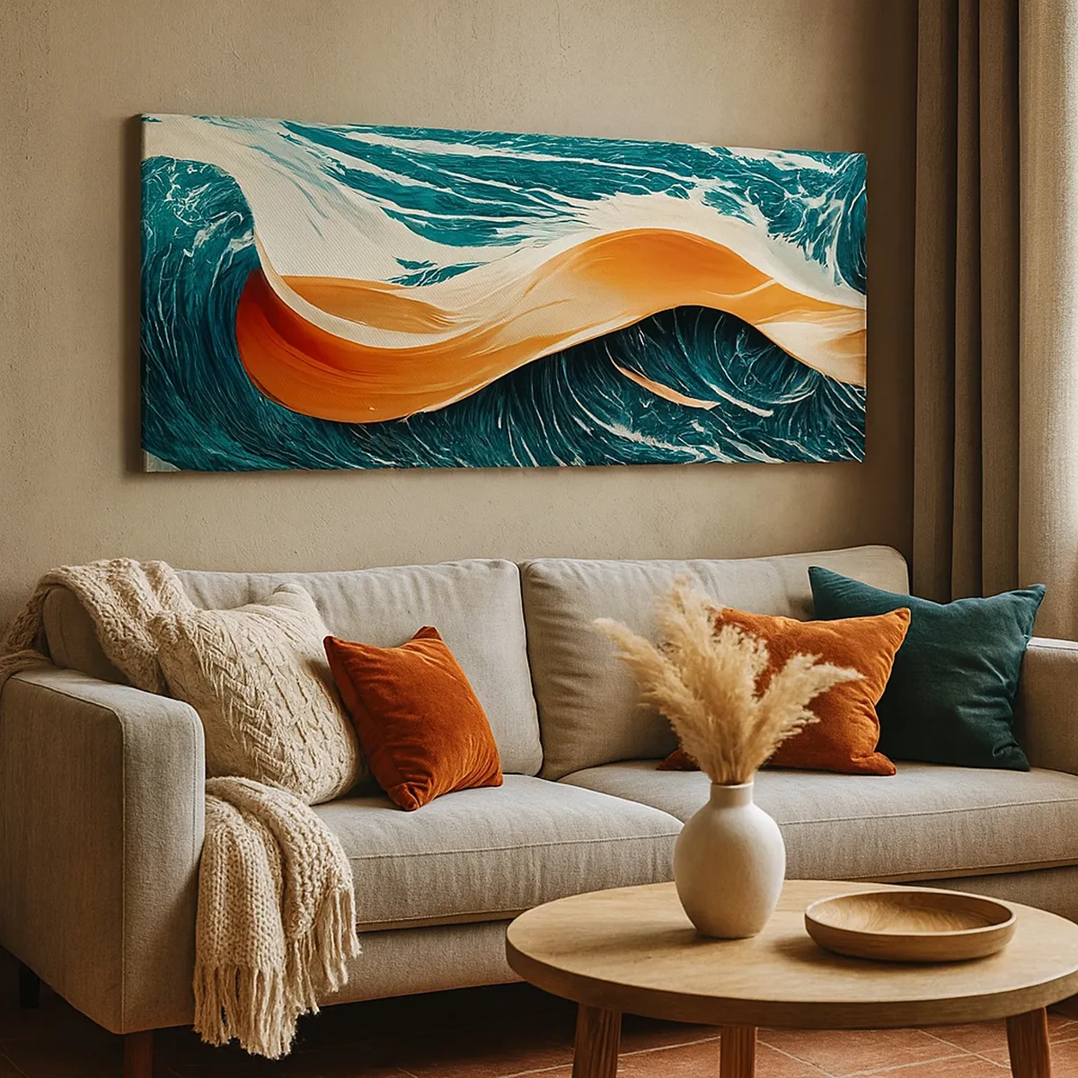 Impression sur toile - Image sur toile - Le rêve d'un surfeur - 30x30 cm