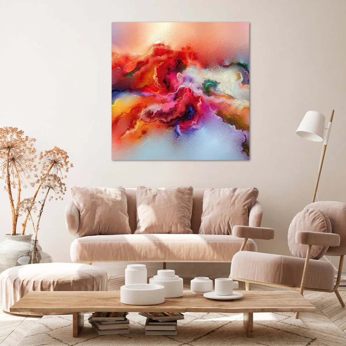 Impression sur toile - Image sur toile - Comment attraper des rêves - fumée - 70x70 cm