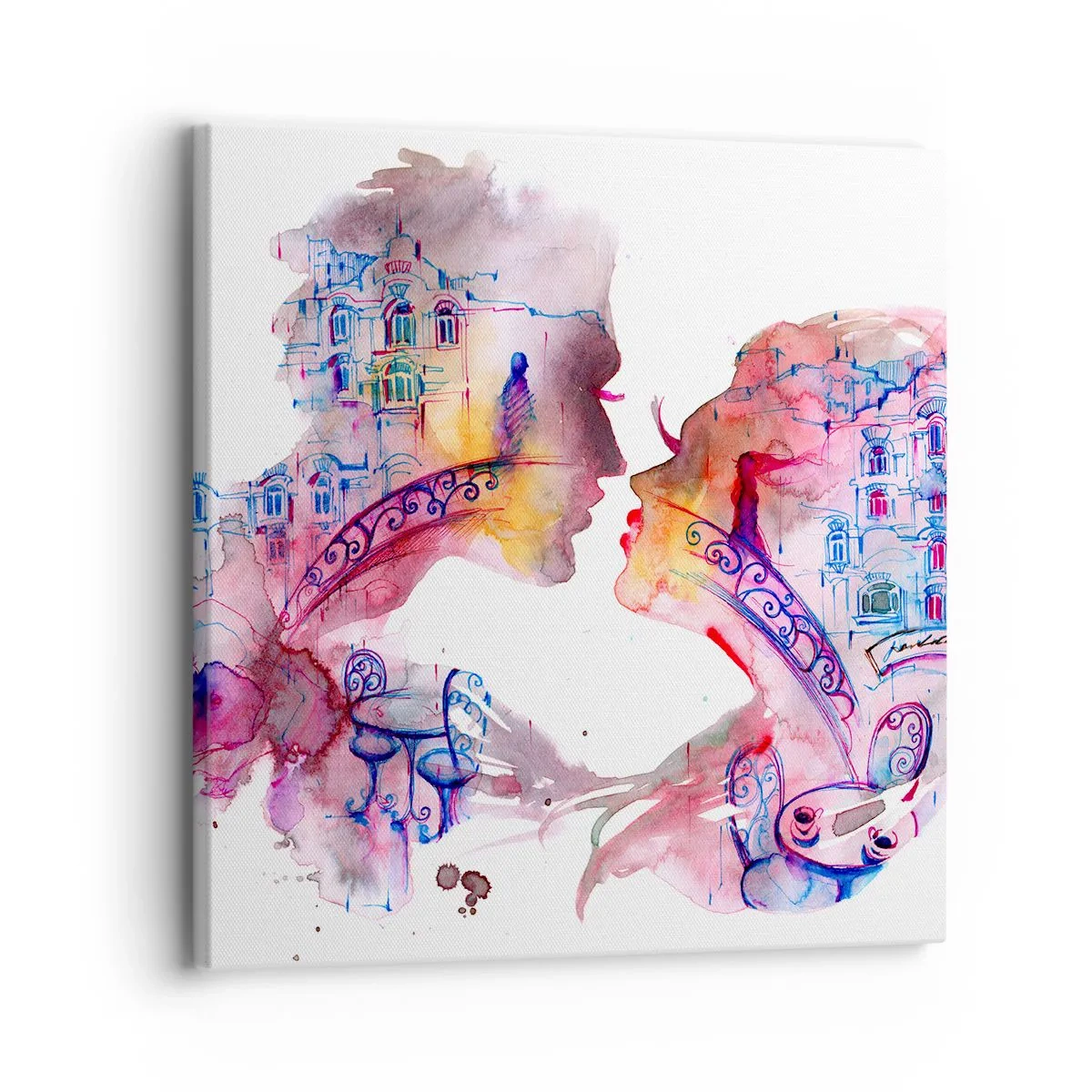 Impression sur toile - Image sur toile - Le pont secret des soupirs - 30x30 cm