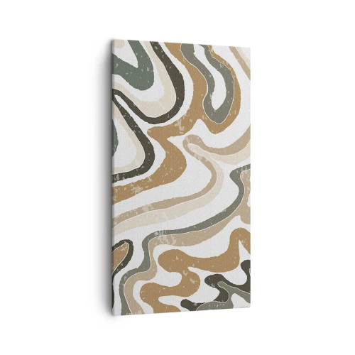 Impression sur toile - Image sur toile - Méandres de couleurs de la terre - 45x80 cm
