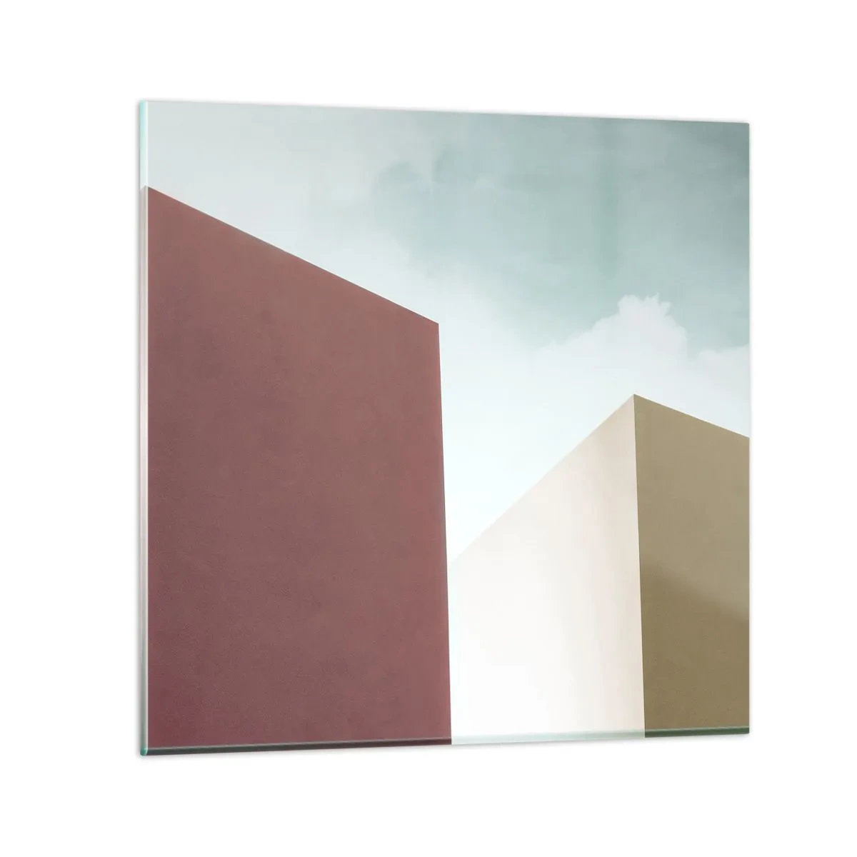 Impression sur verre - Image sur verre - La géométrie d'un été ensoleillé - 40x40 cm