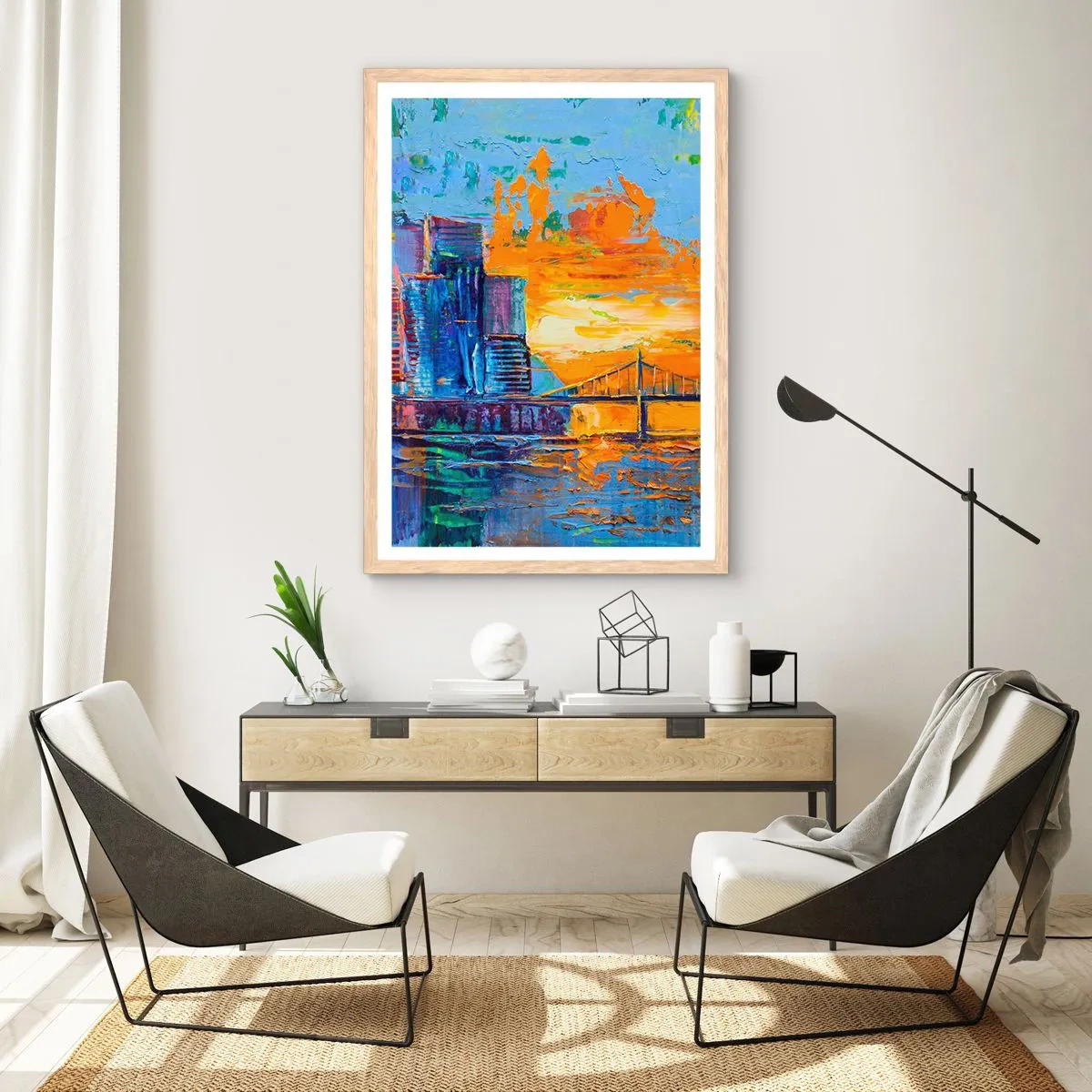 Affiche dans un chêne clair - Poster - Culture et nature - 70x100 cm