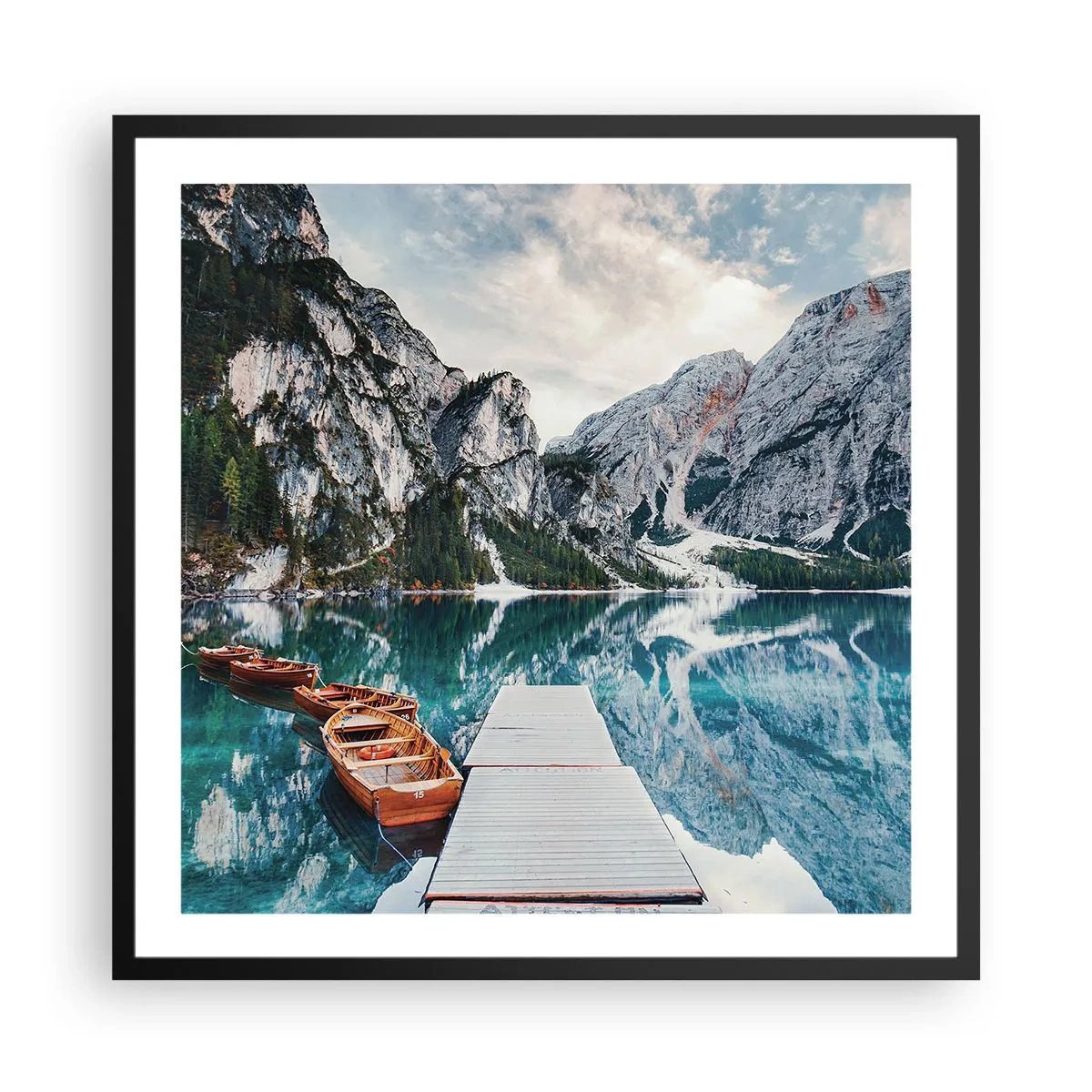 Affiche dans un cadre noir - Poster - On va te montrer la beauté - 60x60 cm