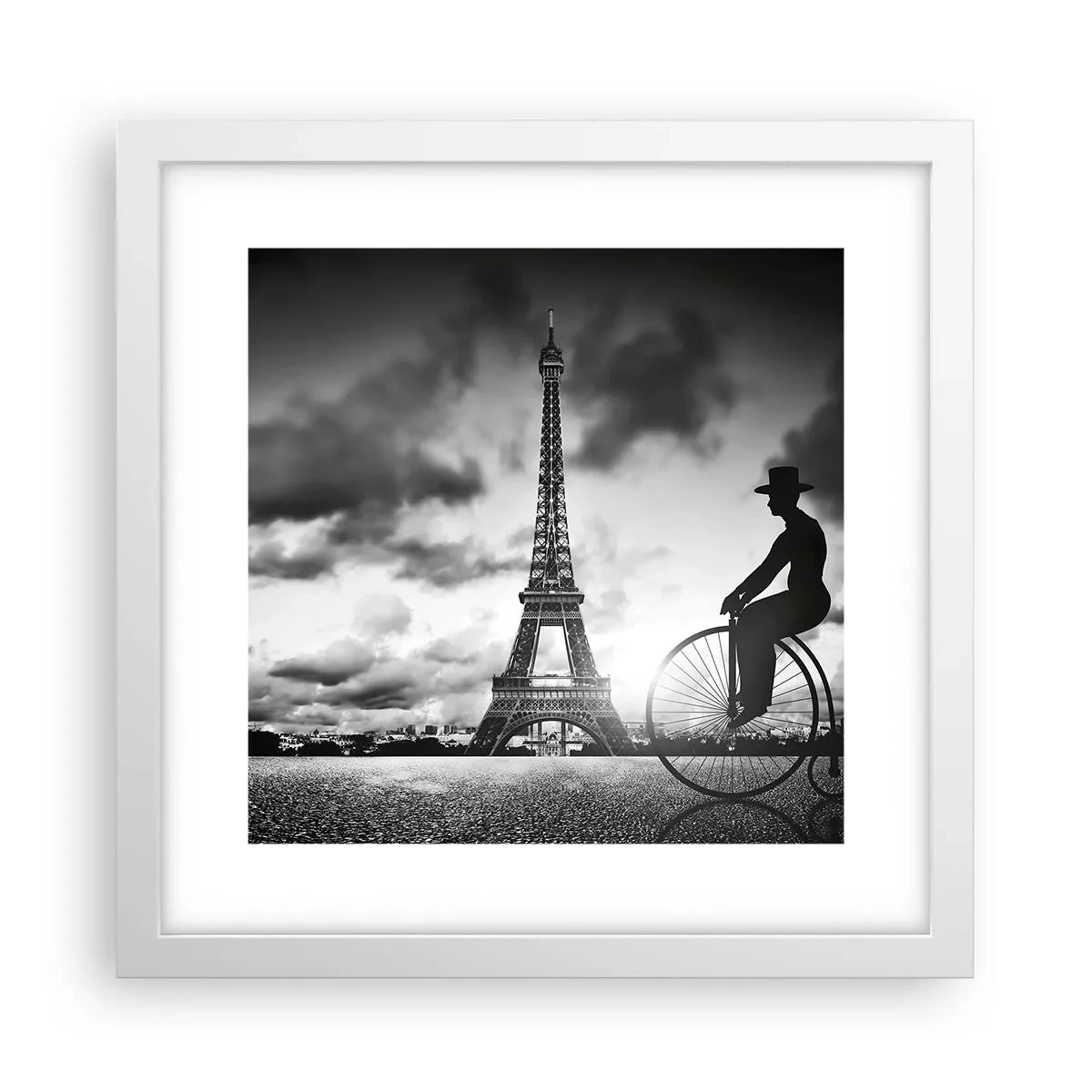 Affiche dans un cadre blanc - Poster - Nostalgie de la Belle Epoque - 30x30 cm