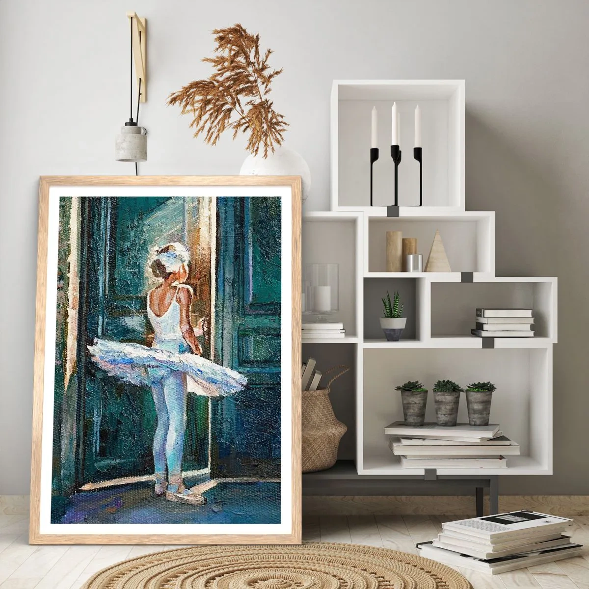 Affiche dans un chêne clair - Poster - Avant le show - 70x100 cm