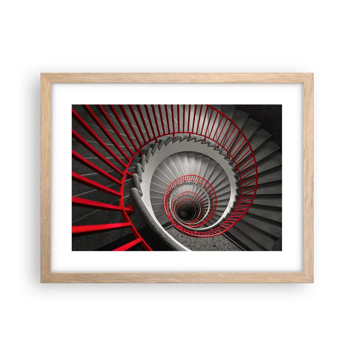 Affiche dans un chêne clair - Poster - Amusement architectural - 40x30 cm