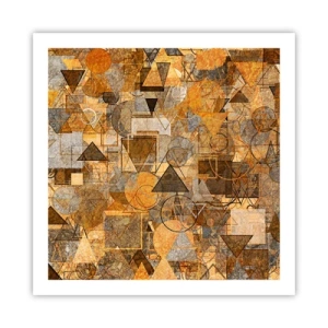 Affiche - Poster - Le monde en forme - 60x60 cm