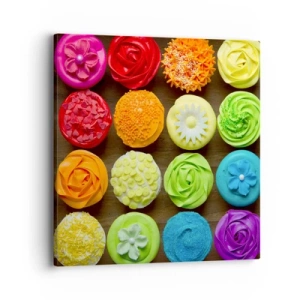 Impression sur toile - Image sur toile - Tous différents - tous délicieux - 40x40 cm