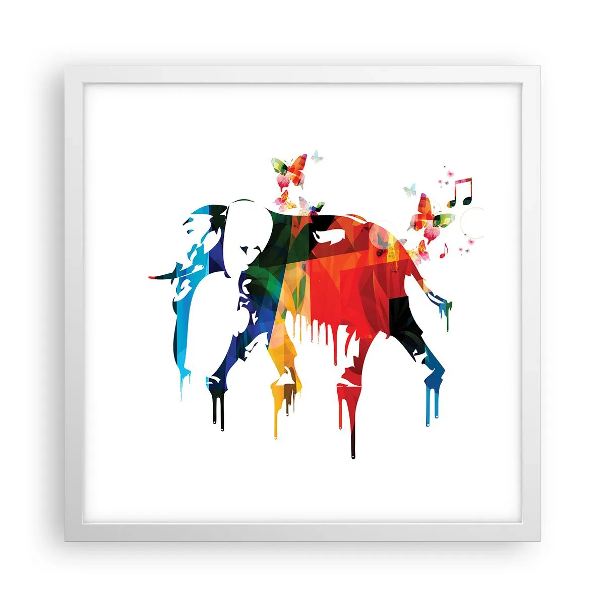 Affiche dans un cadre blanc - Poster - Tout le monde peut danser - 40x40 cm
