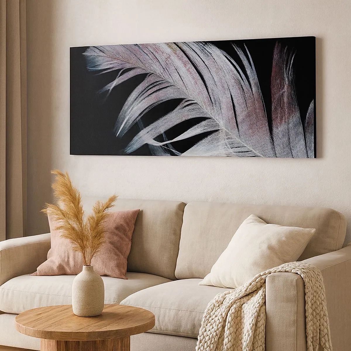 Impression sur toile - Image sur toile - Pensez au toucher - 100x40 cm