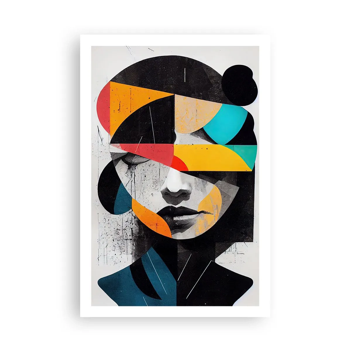 Affiche - Poster - Portrait intérieur multicolore - 61x91 cm