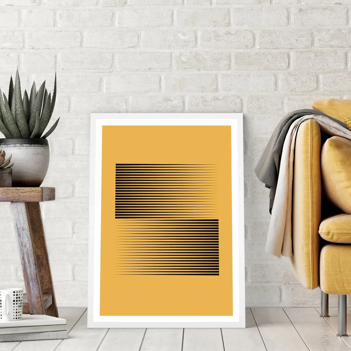 Affiche dans un cadre blanc - Poster - Cadre opposé - 40x50 cm