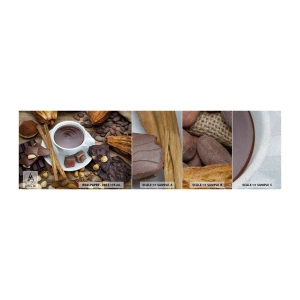 Échantillon de Papier Peint Premium Sand - D'une chocolaterie de conte de fées - La gastronomie, Chocolat, Café - 100x30 cm