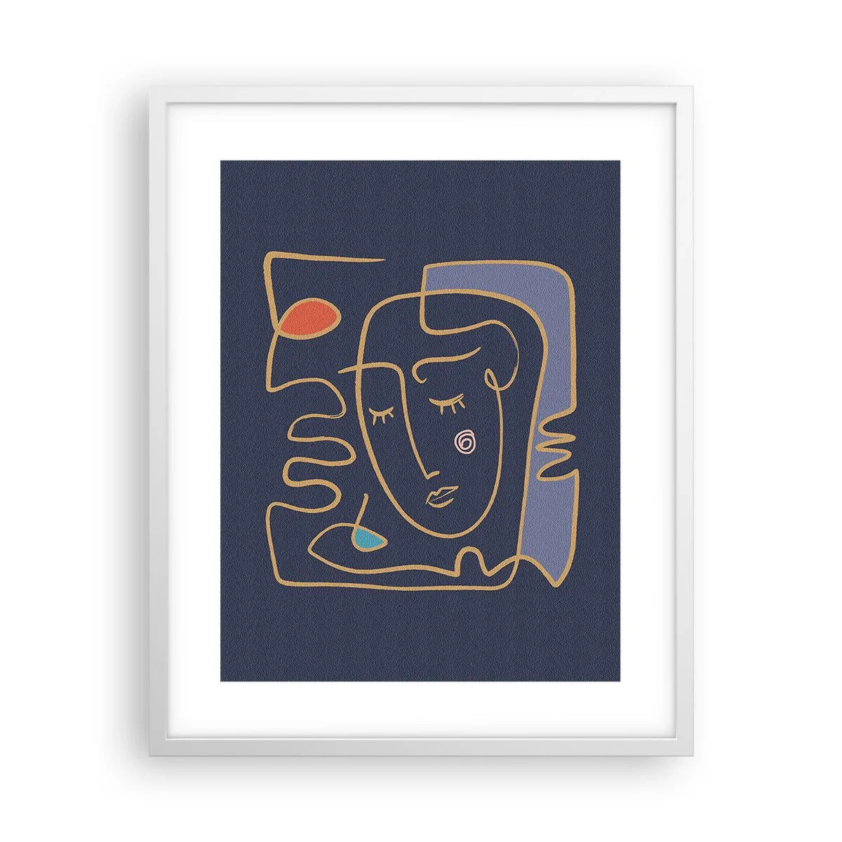 Affiche dans un cadre blanc - Poster - En réflexion - 40x50 cm