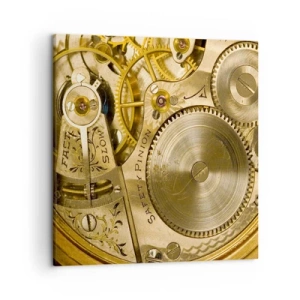 Impression sur toile - Image sur toile - Marcher avec son temps - 50x50 cm