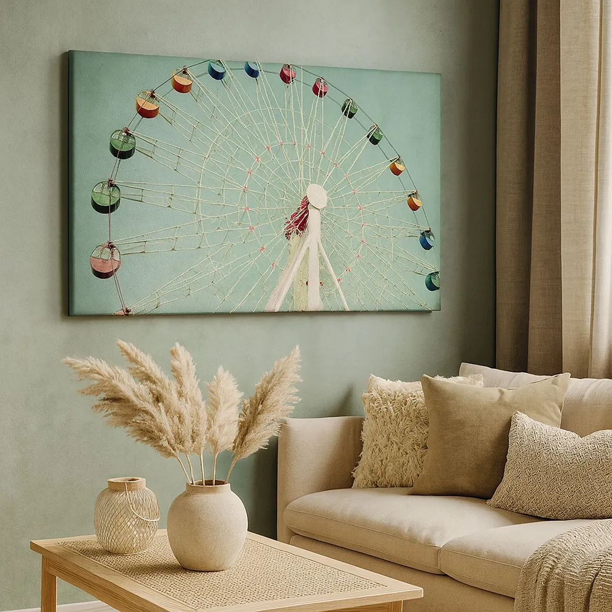 Impression sur toile - Image sur toile - Nous vous invitons à vous amuser - 100x40 cm