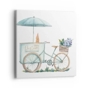 Impression sur toile - Image sur toile - Doux souvenir d'été - 30x30 cm