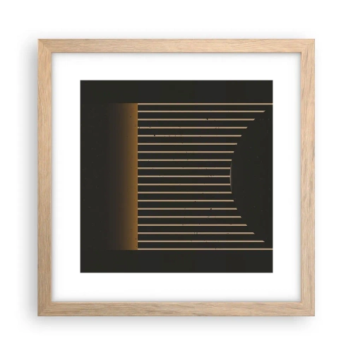 Affiche dans un chêne clair - Poster - Explorez les ténèbres - 30x30 cm