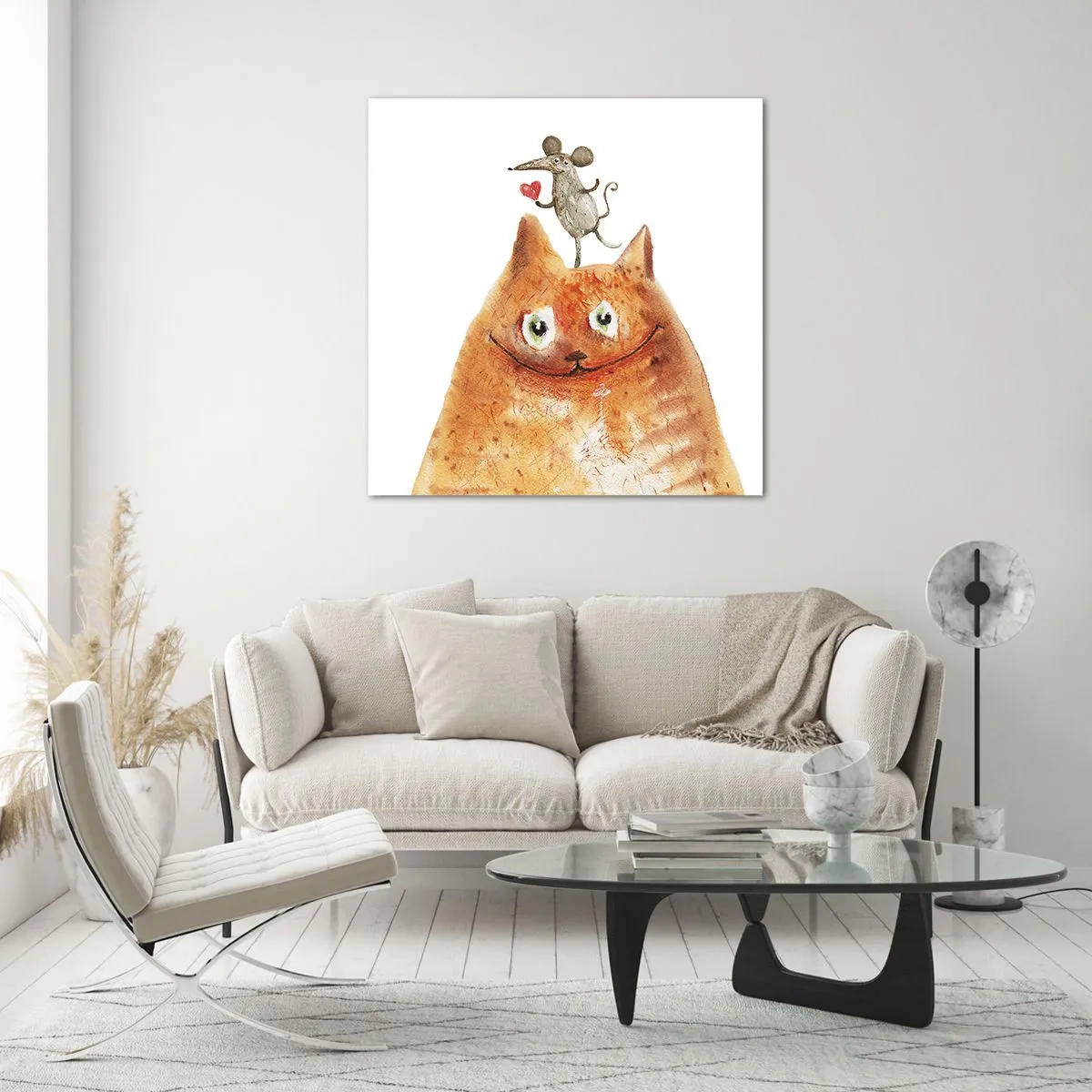 Impression sur verre - Image sur verre - Amour paradoxal - 40x40 cm