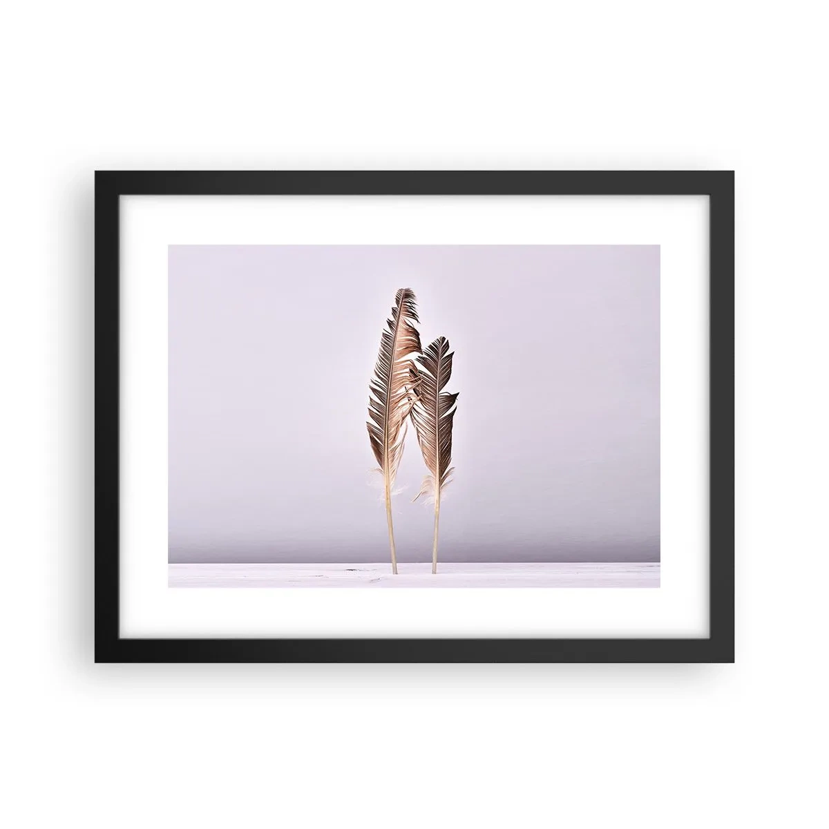 Affiche dans un cadre noir - Poster - Face au néant - 40x30 cm