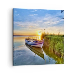 Impression sur toile - Image sur toile - La crique où les rêves deviennent réalité - 50x50 cm