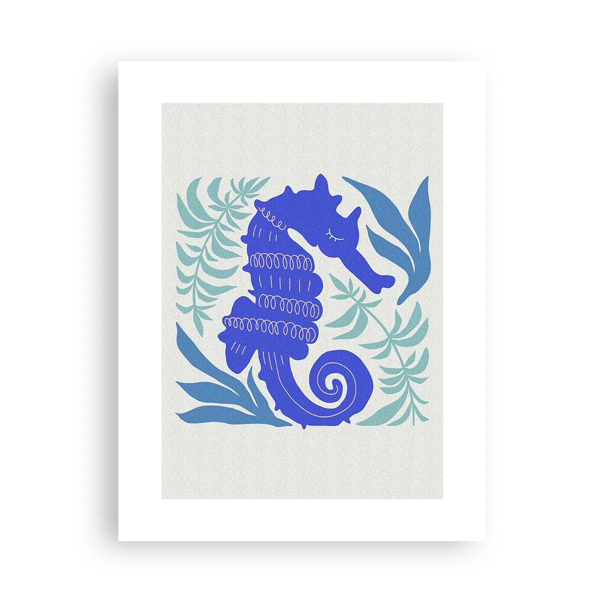 Affiche - Poster - Dans une prairie sous-marine - 30x40 cm