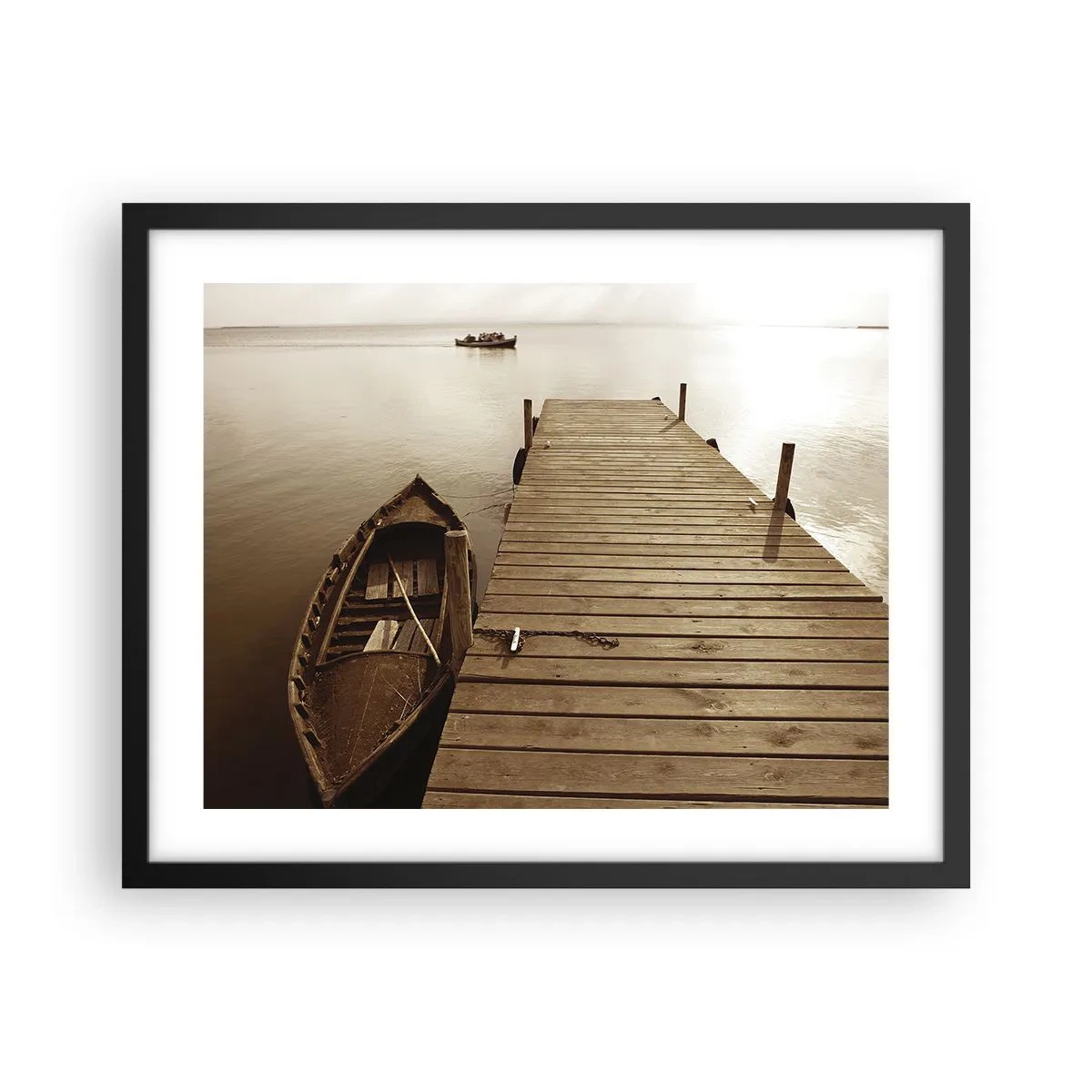 Affiche dans un cadre noir - Poster - Le grand silence - 50x40 cm