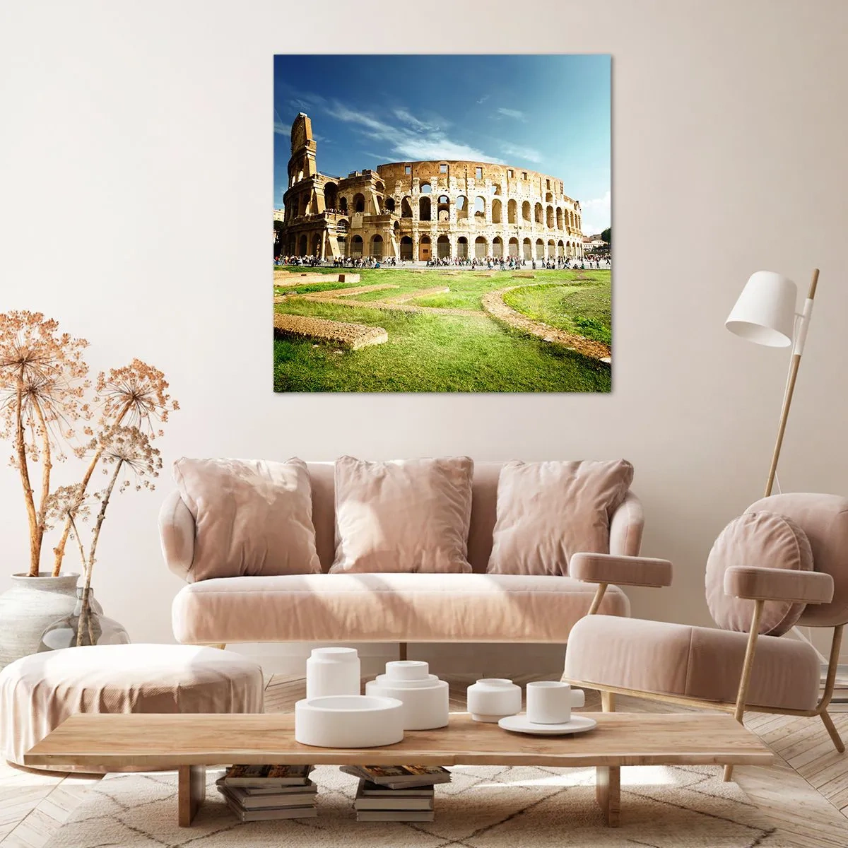 Impression sur toile - Image sur toile - On entend encore la détonation de l'arme - 70x70 cm