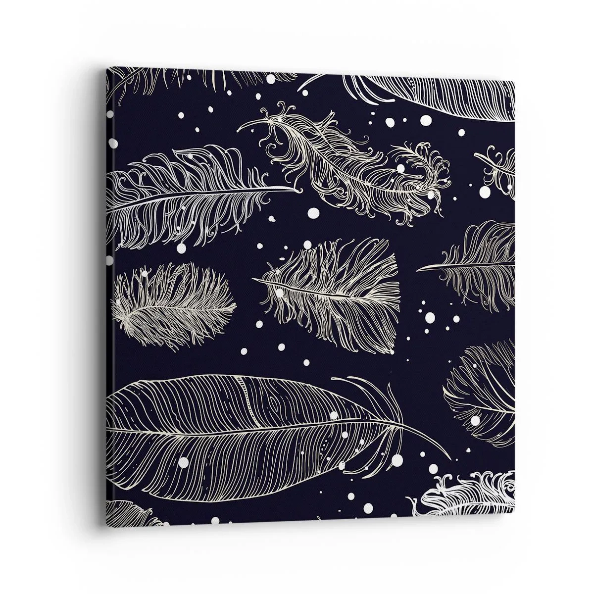 Impression sur toile - Image sur toile - Toile de plumes - 40x40 cm