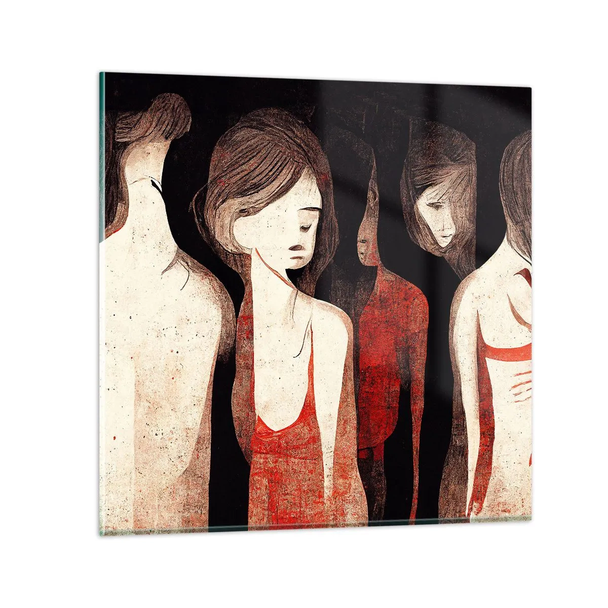 Impression sur verre - Image sur verre - Madones des ténèbres - 40x40 cm