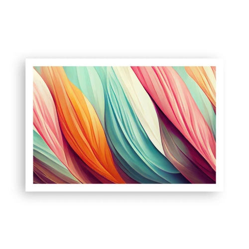 Affiche - Poster - Tissage arc-en-ciel - 91x61 cm