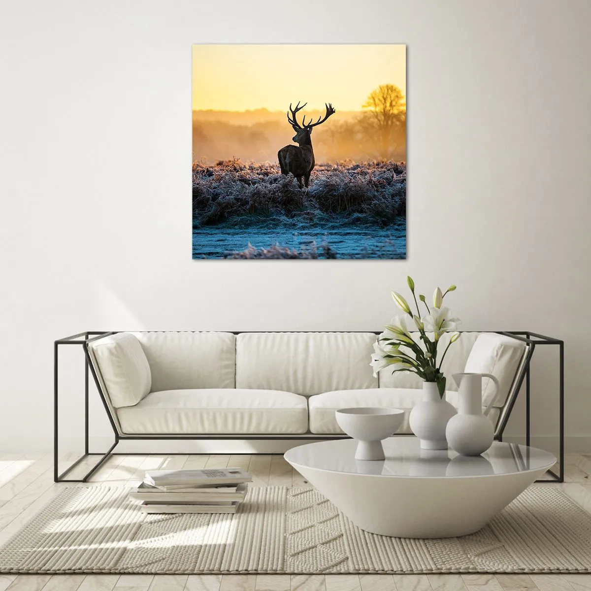 Impression sur verre - Image sur verre - Couronné pour sa succession - 60x60 cm