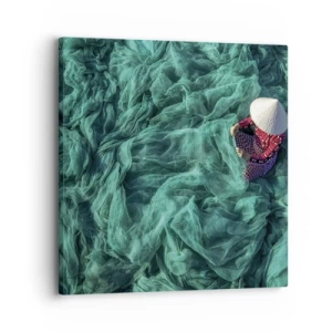 Impression sur toile - Image sur toile - Dans une mer de filet - 30x30 cm
