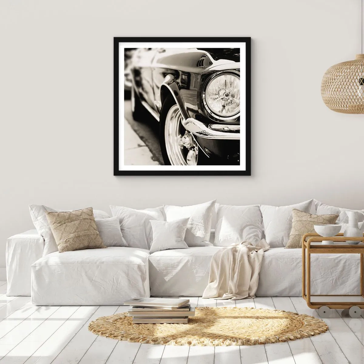 Affiche dans un cadre noir - Poster - Brillance permanente - 30x30 cm