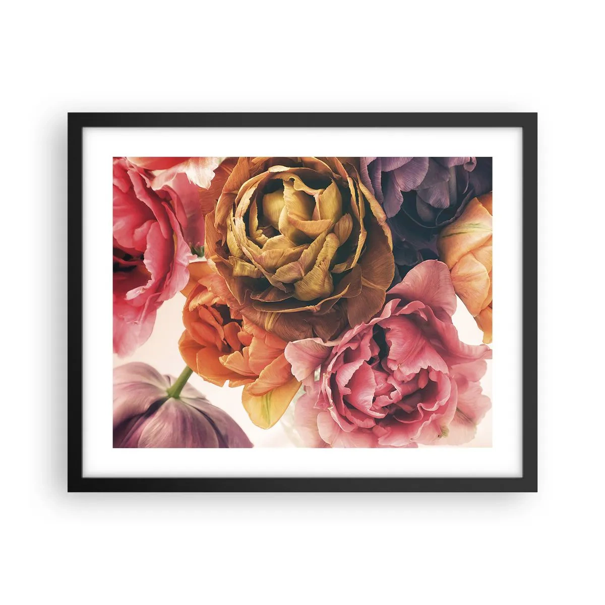 Affiche dans un cadre noir - Poster - La fête de la vie - 50x40 cm