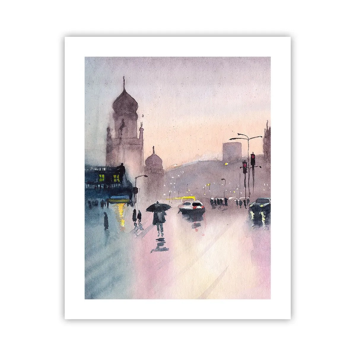 Affiche - Poster - Dans une brume pluvieuse - 40x50 cm