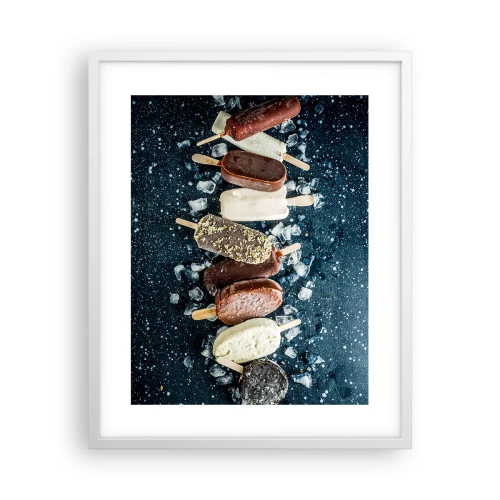 Affiche dans un cadre blanc - Poster - Le goût de l'été chaud - 40x50 cm