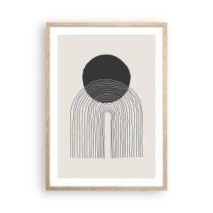 Affiche dans un chêne clair - Poster - Tremblement et confiance - 50x70 cm