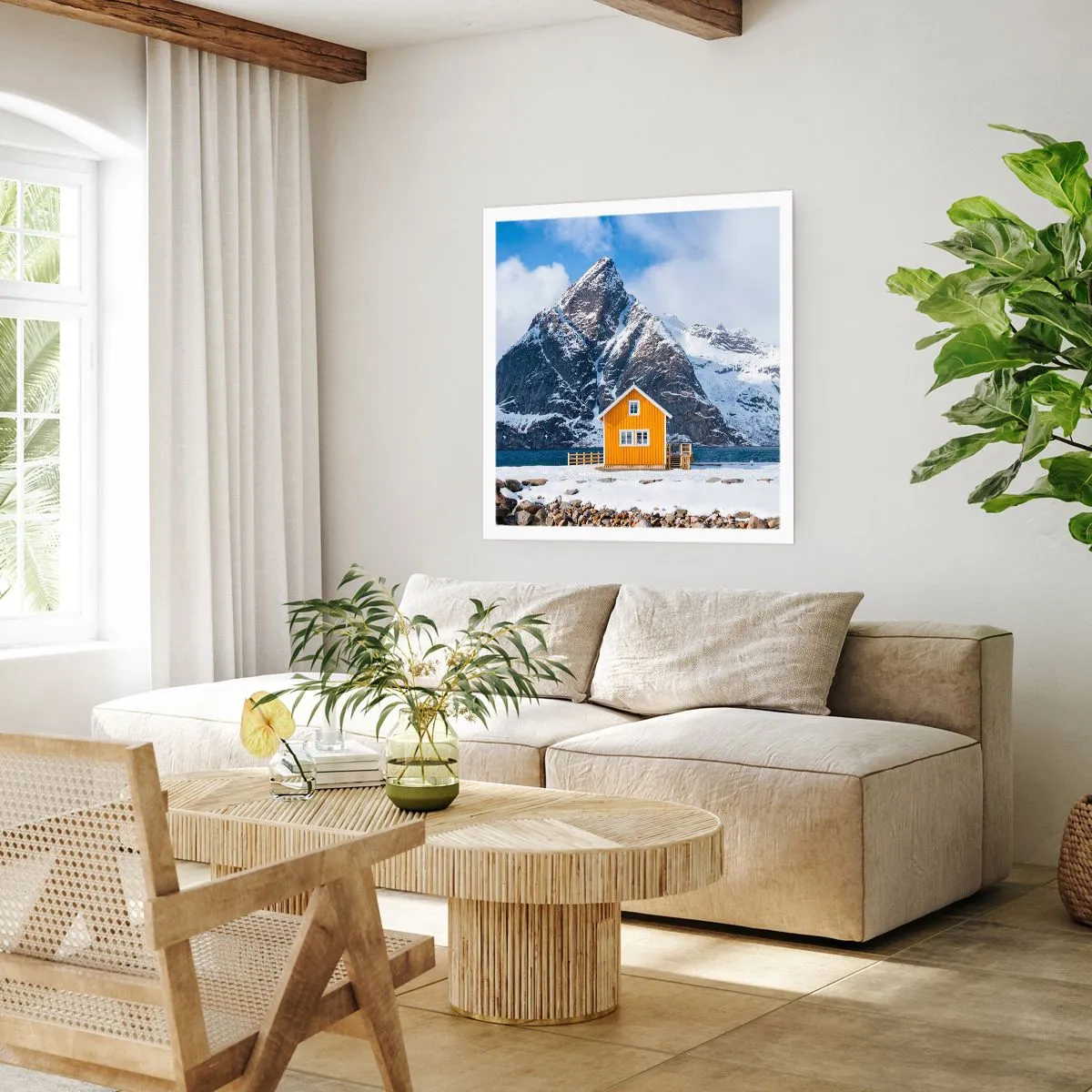 Affiche - Poster - Vacances scandinaves - 30x30 cm