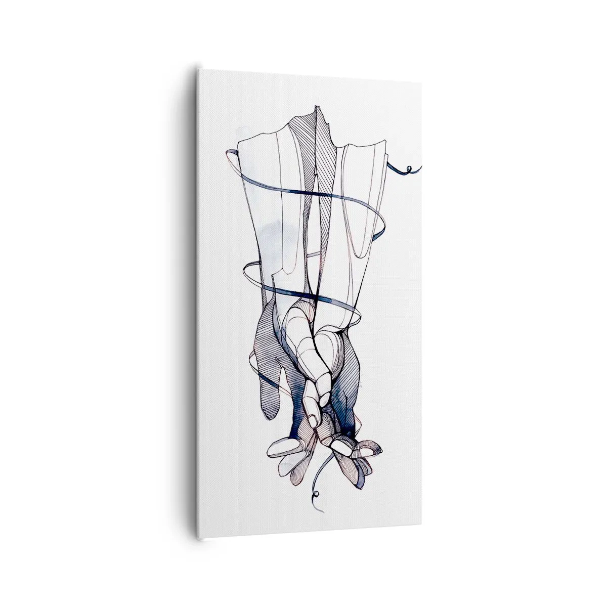 Impression sur toile - Image sur toile - Étude du touché - 65x120 cm